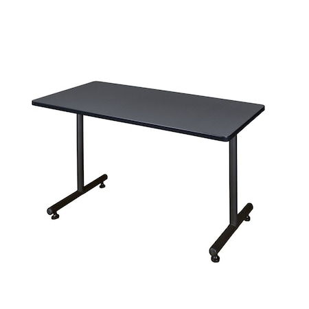 Kobe Rectangle Training Table, 42" W, 29" H, Laminate Top, Gray MKTRCT4224GY